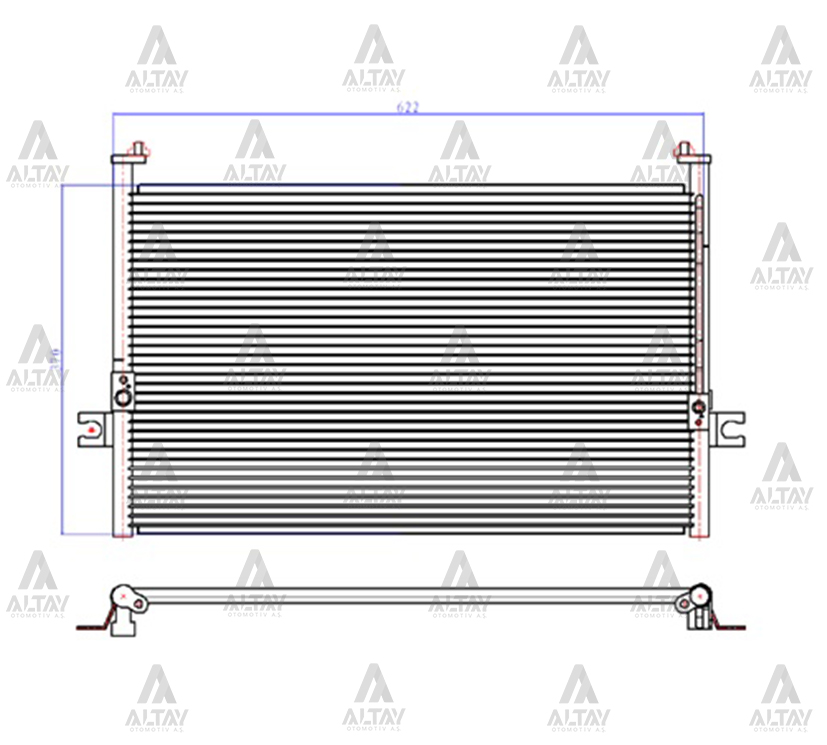 Hyundai Starex Klima Radyatörü 1998-2008 Radyatör OEM 97606-4A002 Hyundai Starex Klima Radyatörü 1998-2008 Radyatör OEM 97606-4A002